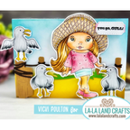 La-La Land Crafts Beach Pilings Dies 8782 seagulls