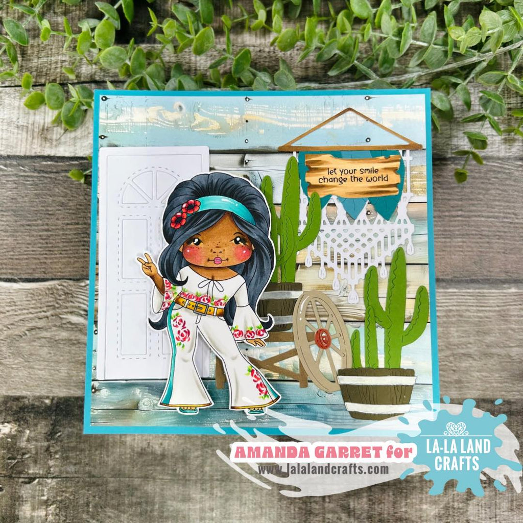 La-La Land Crafts Beach Sign Dies 8943 peace