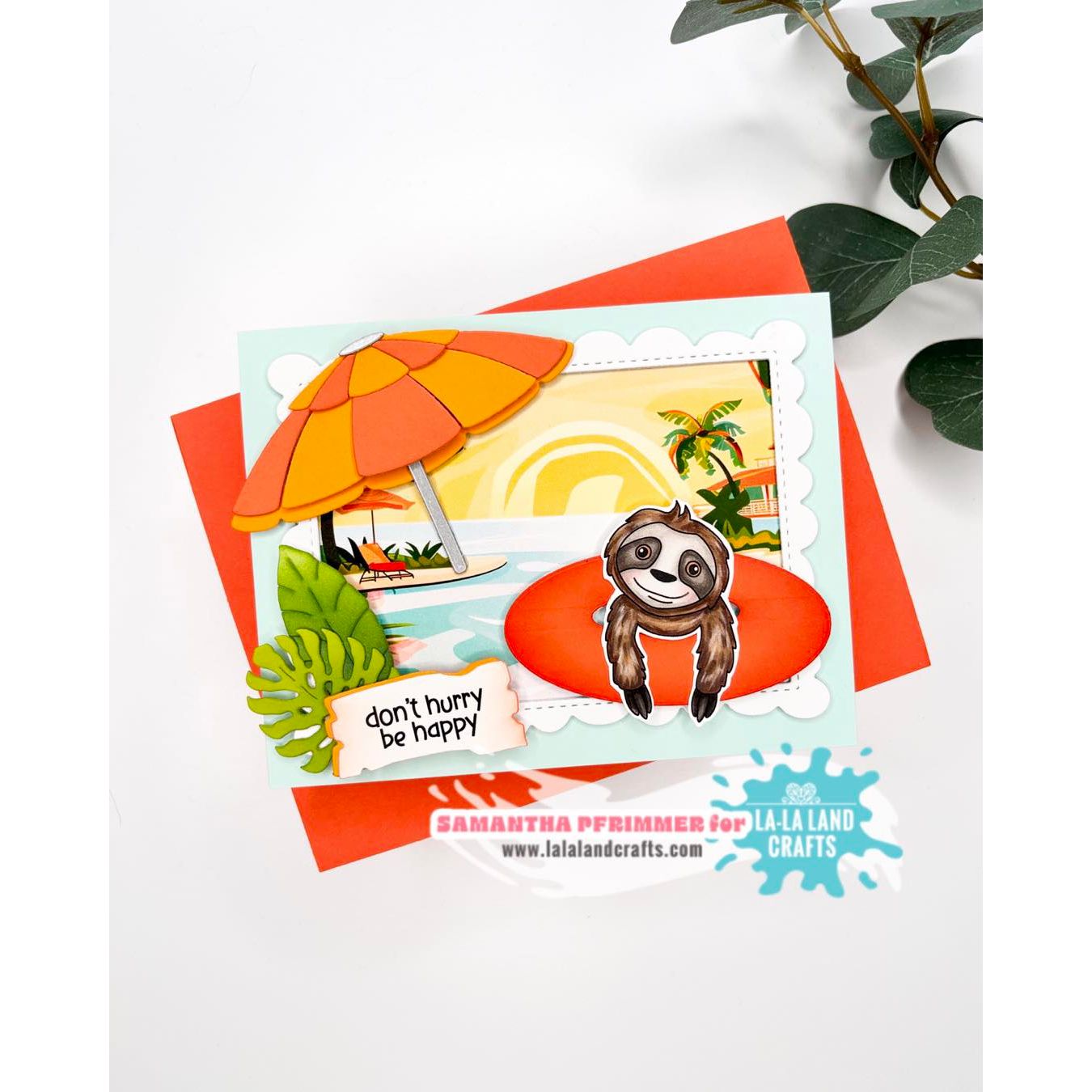 La-La Land Crafts Beach Sign Dies 8943 sloth