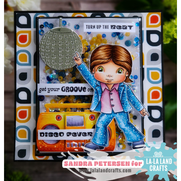 La-La Land Crafts Boombox Die 8834 let's dance