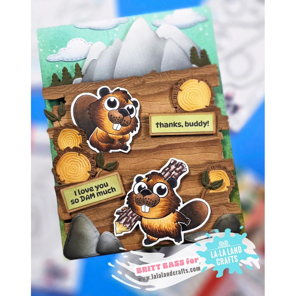 La-La Land Crafts Build Joy Clear Stamps cl193 thanks