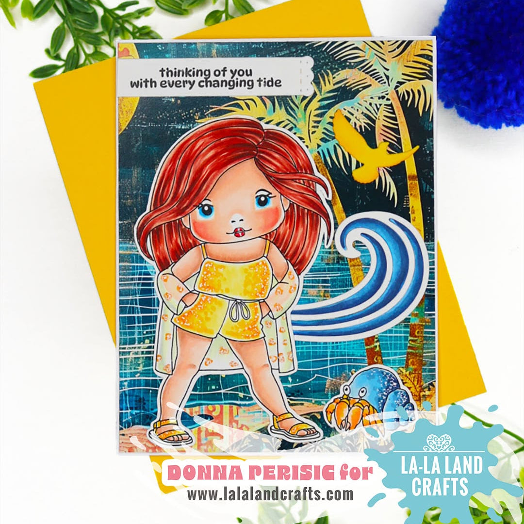 La-La Land Crafts By The Sea 6x6 inch Paper Pad dp055 thinking of you card