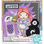 La-La Land Crafts Car Hop Marci Cling Stamp 5580 records