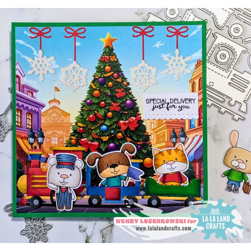 La-La Land Crafts Choo Choo Clear Stamps cl146 tree