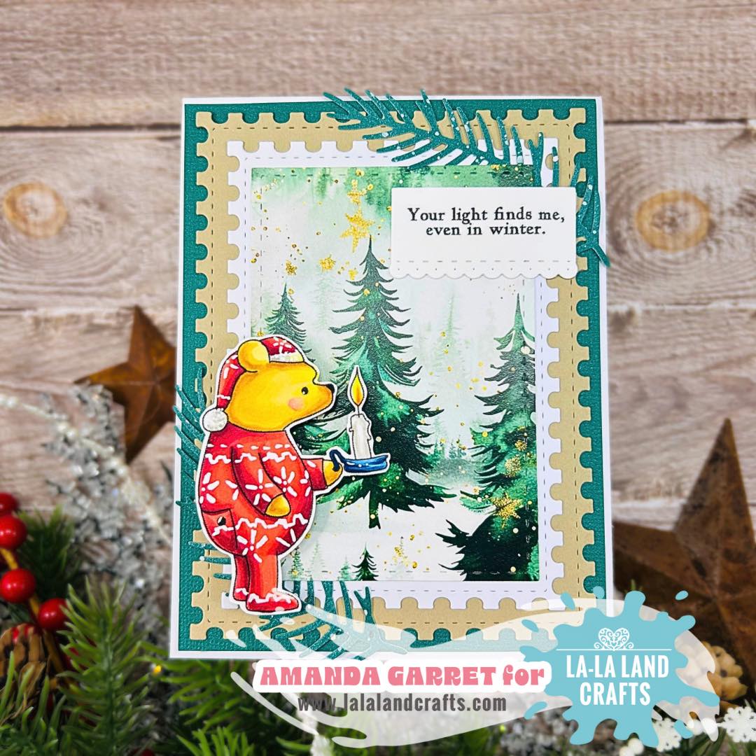 La-La Land Crafts Christmas Eve 6x6 inch Paper Pack dp051 trees