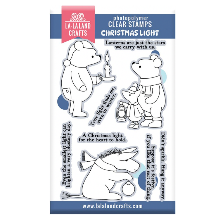 La-La Land Crafts Christmas Light Clear Stamps cl196