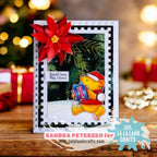 La-La Land Crafts Christmas Magic Clear Stamps cl195 poinsettia