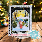 La-La Land Crafts Christmas Magic Clear Stamps cl195 present