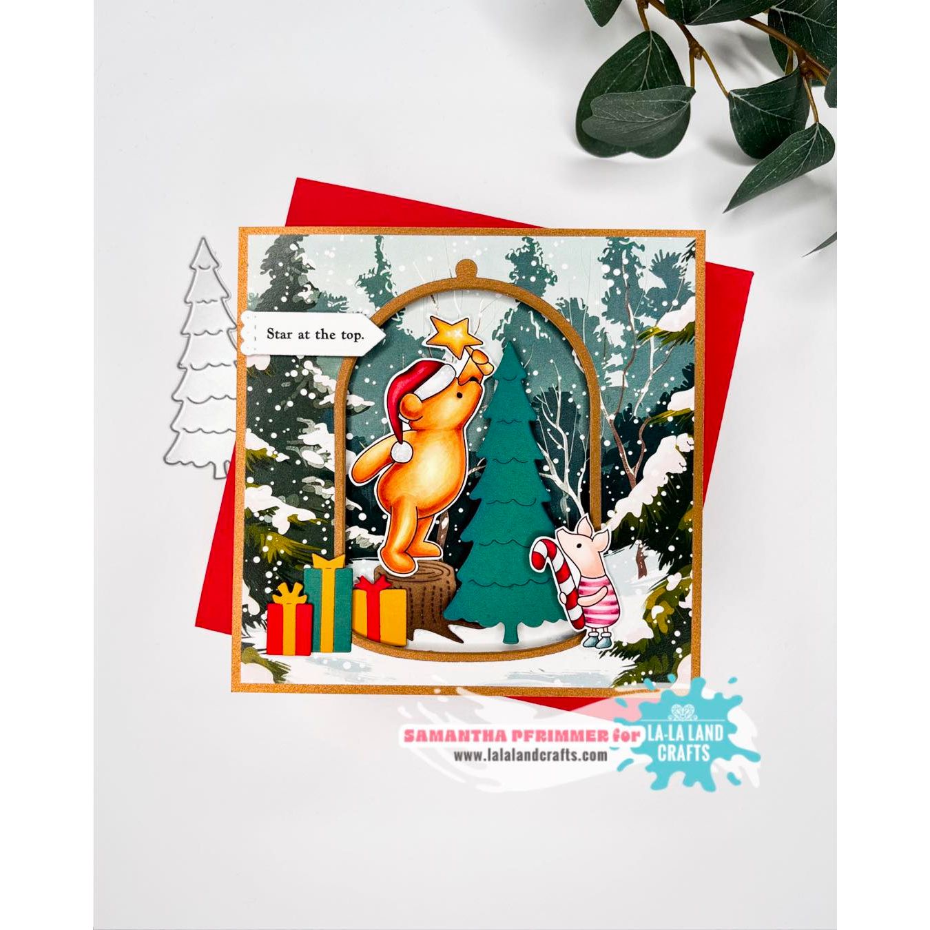 La-La Land Crafts Christmas Magic Clear Stamps cl195 trees