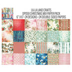 La-La Land Crafts Christmas Mix 6x6 inch Paper Pack dp059 square images of papers
