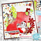 La-La Land Crafts Christmas Stocking Dies 8898 poinsettias