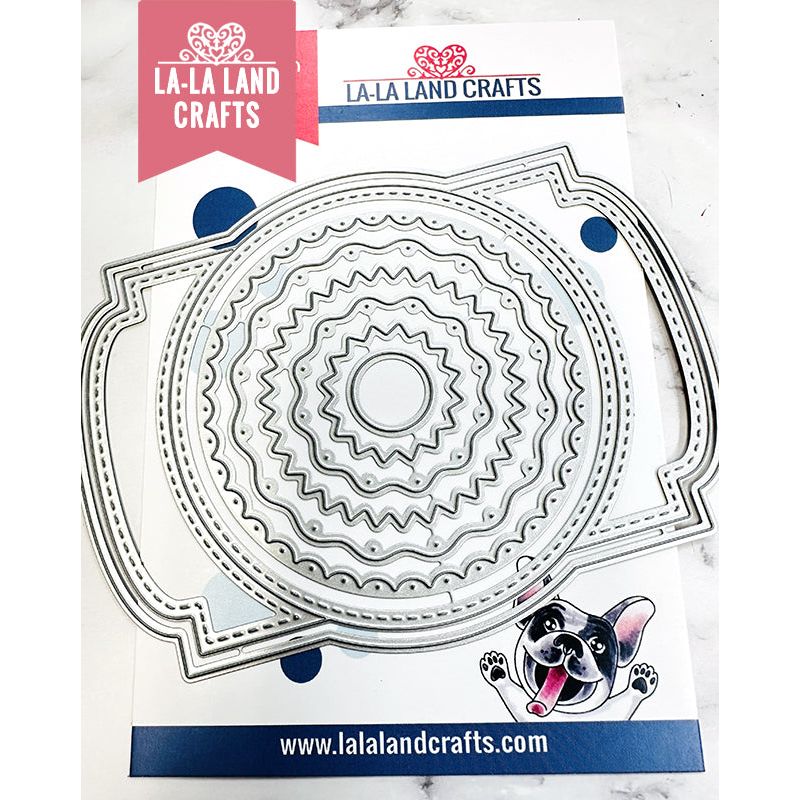 La-La Land Crafts Circle Bookplate Dies 8937