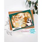 La-La Land Crafts Circle Bookplate Dies 8937 panda
