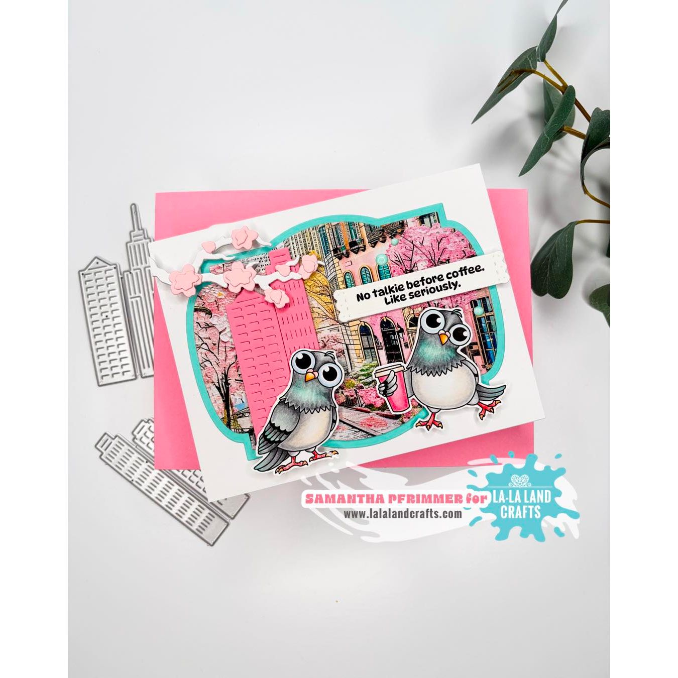 La-La Land Crafts Circle Bookplate Dies 8937 pink