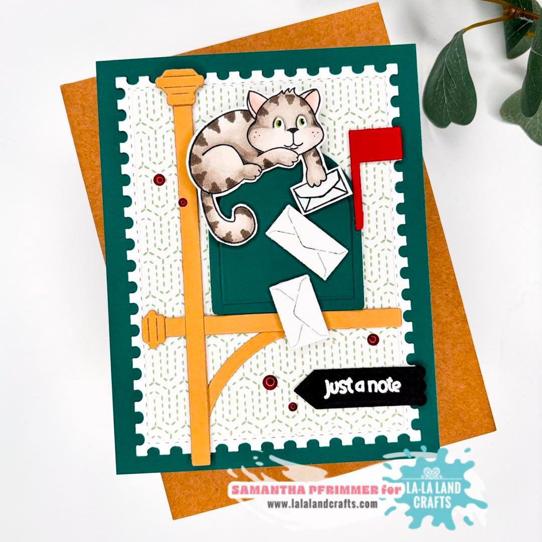 La-La Land Crafts Classic Mailbox Dies 8978 cute cat