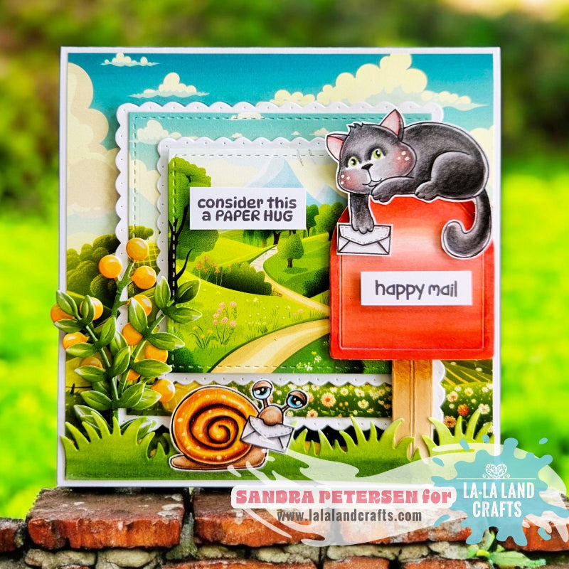 La-La Land Crafts Classic Mailbox Dies 8978 happy mail