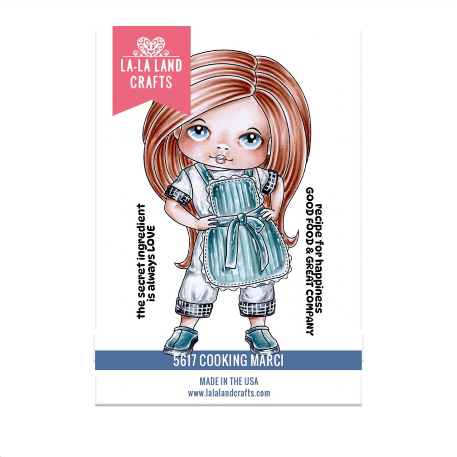 La-La Land Crafts Cooking Marci Cling Stamp 5617
