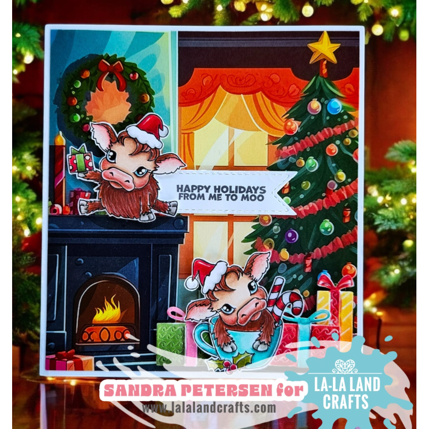 La-La Land Crafts Cowbells Ring Clear Stamps cl177 presents