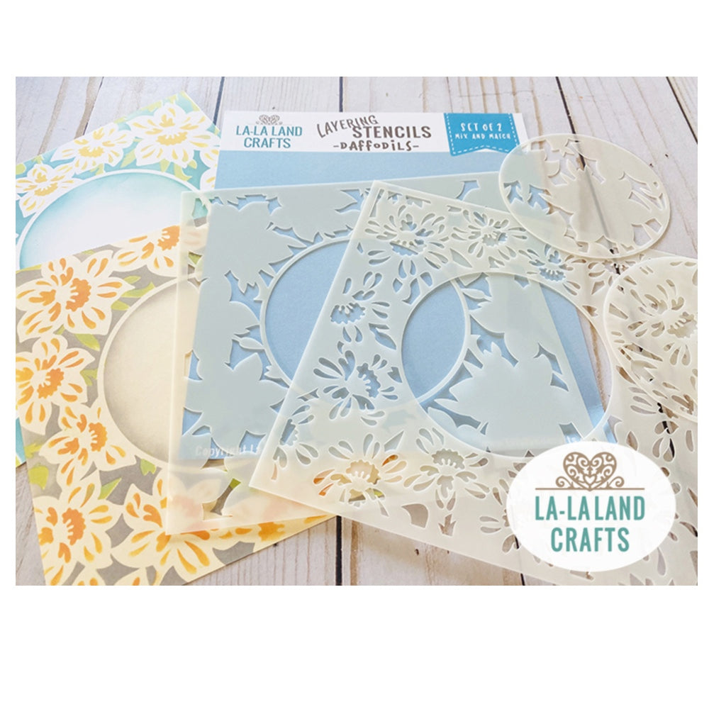 La-La Land Crafts Daffodils Stencils st018
