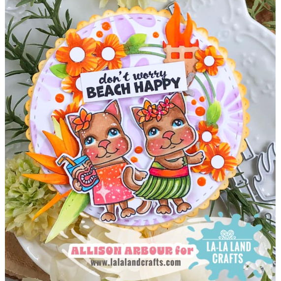 La-La Land Crafts Daisies On My Mind Layering Stencil st010 tropical