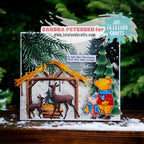 La-La Land Crafts Deer Family Dies 8953 manger