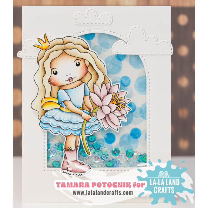 La-La Land Crafts Double Stitched Arches Dies 8824 lily