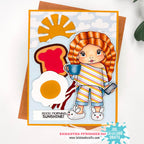 La-La Land Crafts Egg and Bacon Dies 8977 sunshine