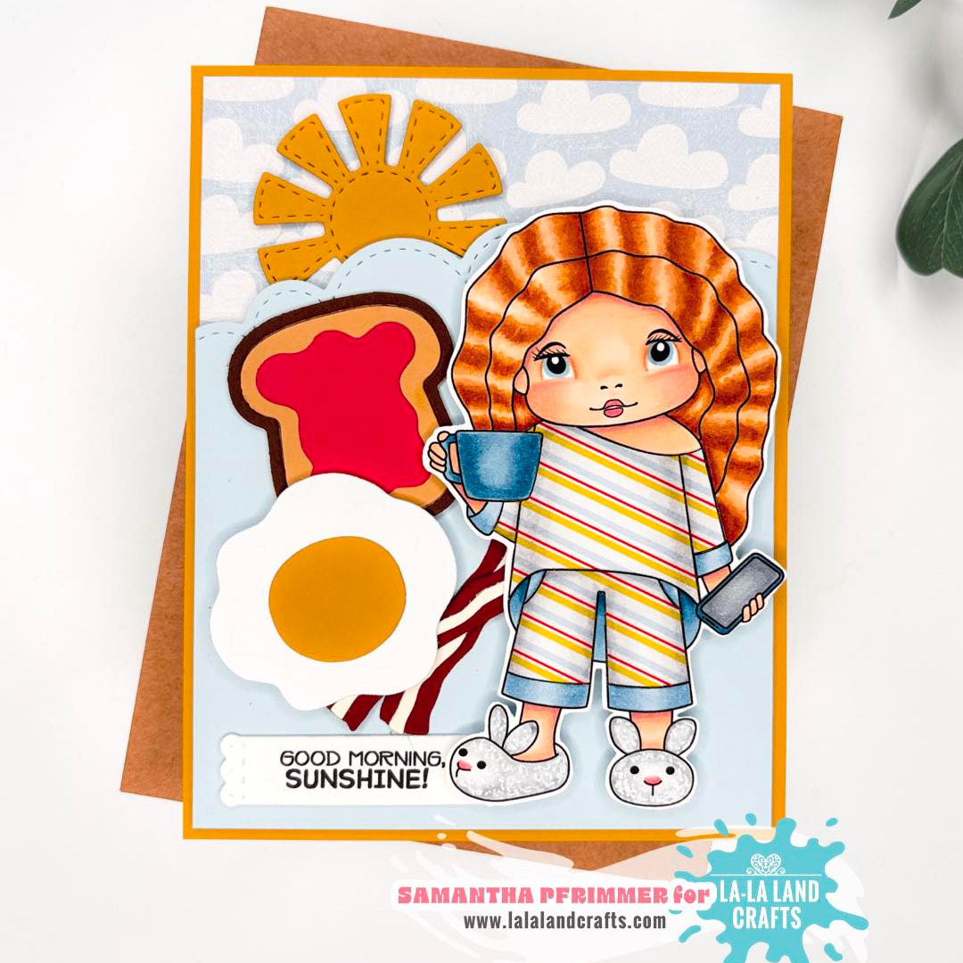La-La Land Crafts Egg and Bacon Dies 8977 sunshine