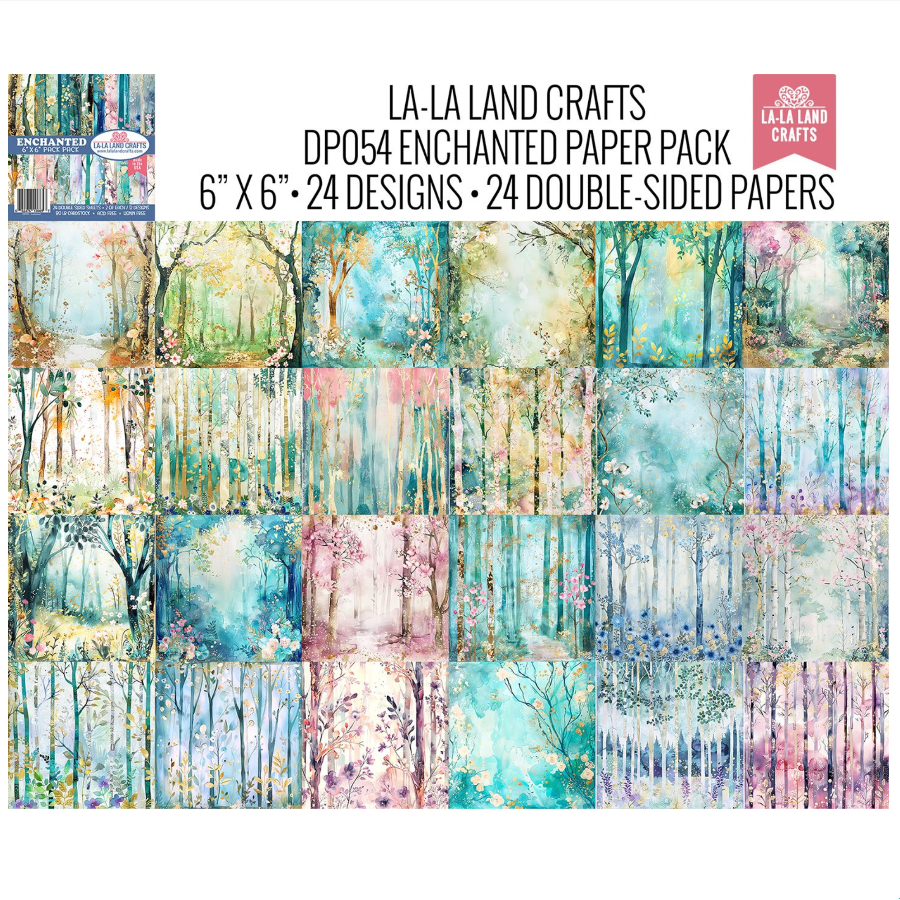 La-La Land Crafts Enchanted 6x6 inch Paper Pack dp054 image 1