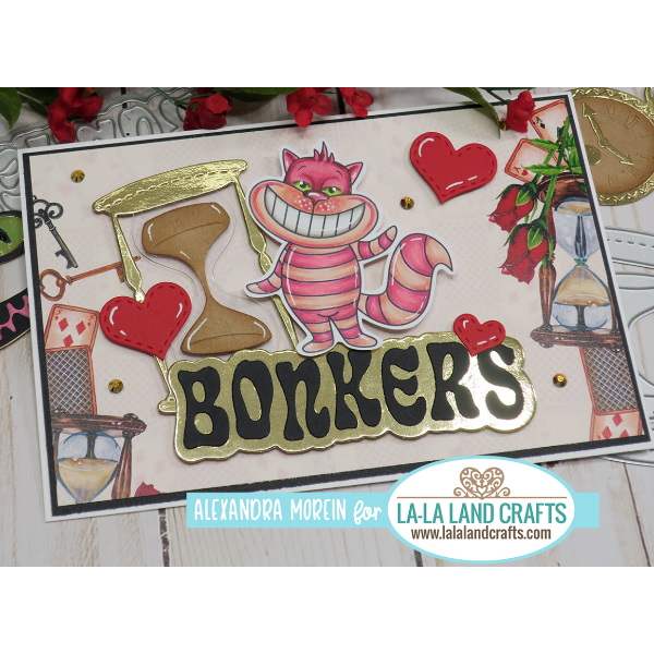 La-La Land Crafts Entirely Bonkers Clear Stamps cl133 hearts