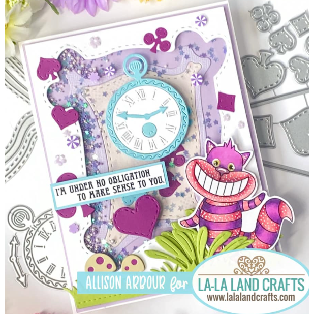 La-La Land Crafts Entirely Bonkers Clear Stamps cl133 time