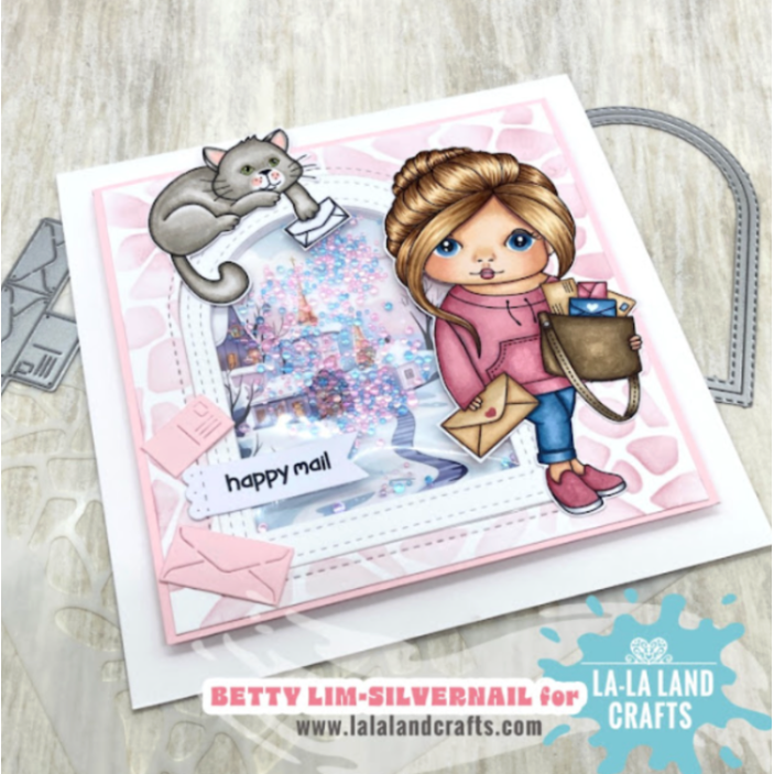 La-La Land Crafts Envelopes Flap Dies 8979 shaker card