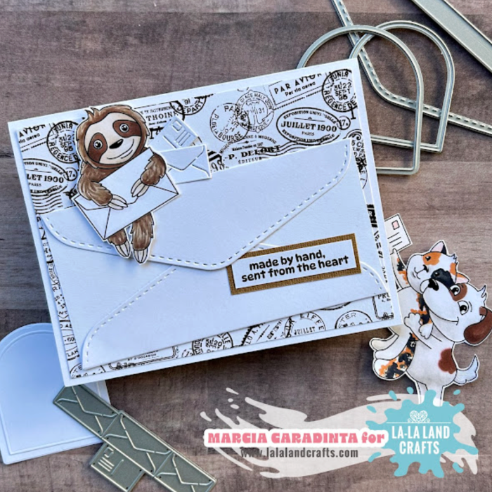 La-La Land Crafts Envelopes Flap Dies 8979 sloth