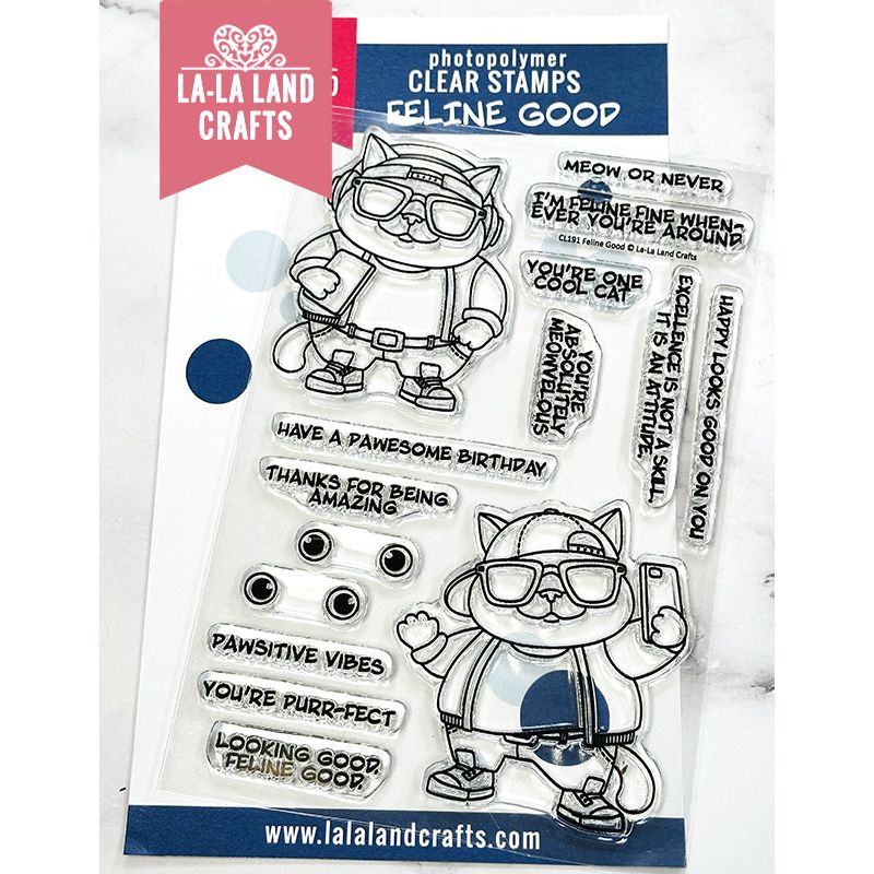 La-La Land Crafts Feline Good Clear Stamps cl191