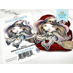 La-La Land Crafts Flying Witch Marci Cling Stamp 5605 product image