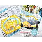 La-La Land Crafts Follow Joy Clear Stamp and Tree Log Die Set yellow