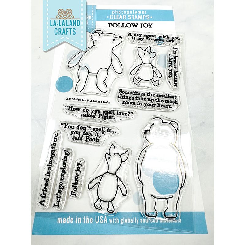 La-La Land Crafts Follow Joy Clear Stamps cl181