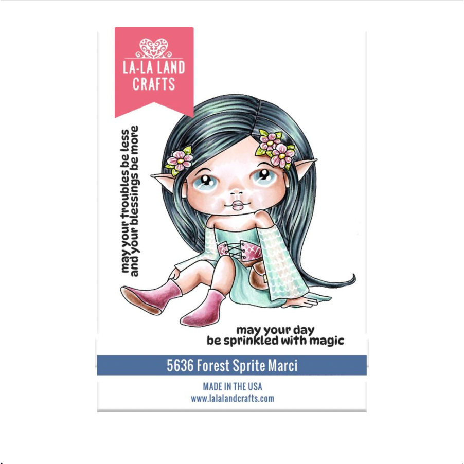 La-La Land Crafts Forest Sprite Marci Rubber Stamp 5636