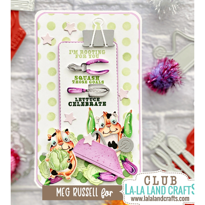 La-La Land Crafts Garden Tools Dies 8867 veggies