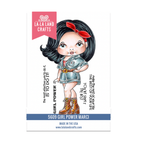 La-La Land Crafts Girl Power Marci Cling Stamp 5609