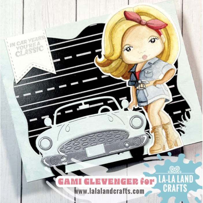 La-La Land Crafts Girl Power Marci Cling Stamp 5609 blonde