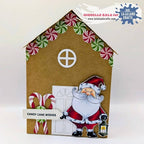 La-La Land Crafts Good Cheer Clear Stamps cl221 candy cane wishes card