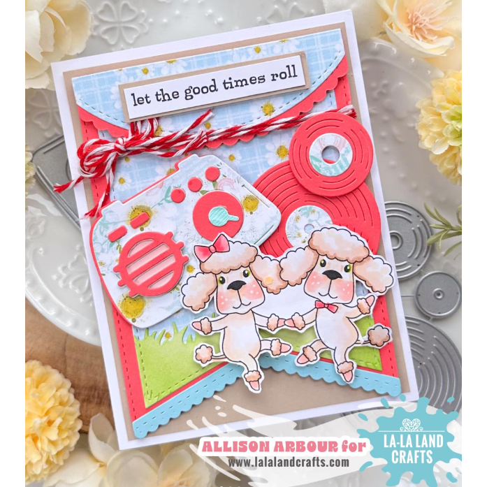 La-La Land Crafts Good Times Cling Stamp 5579 dancing