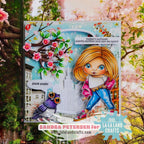 La-La Land Crafts Good Vibes Marci Cling Stamp 5627 park