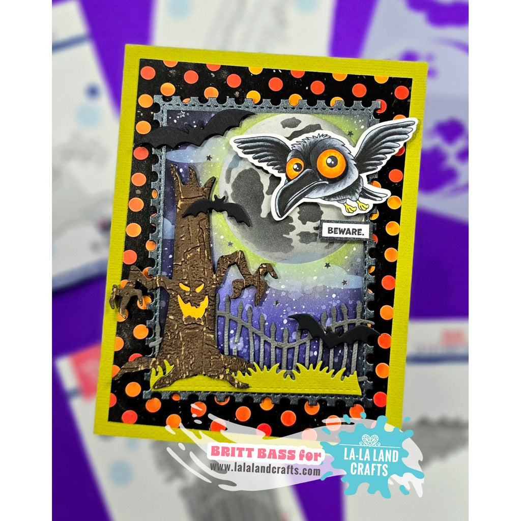 La-La Land Crafts Grave Matters Clear Stamps cl202 beware