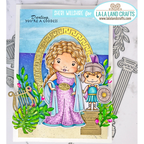 La-La Land Crafts Greek Oval Frame Dies 8788 goddess