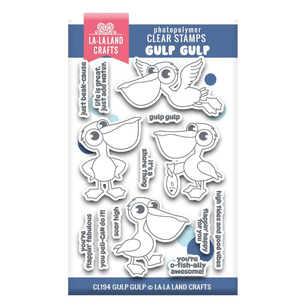 La-La Land Crafts Gulp Gulp Clear Stamps cl194