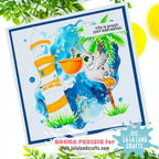 La-La Land Crafts Gulp Gulp Clear Stamps cl194 life is great card