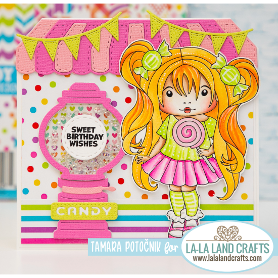 La-La Land Crafts Gumball Machine Dies 8803 bright colors