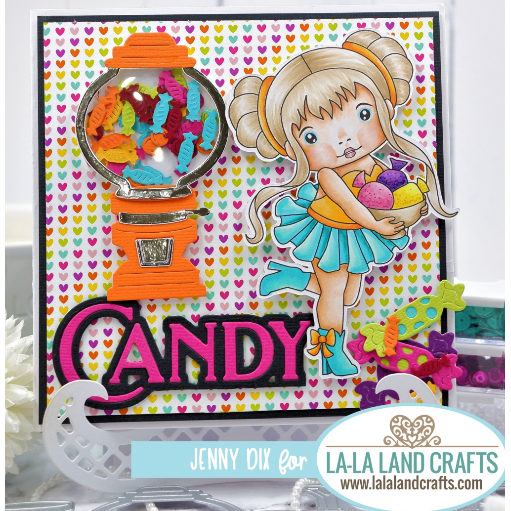 La-La Land Crafts Gumball Machine Dies 8803 hearts